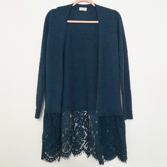 WRAP LONDON lace trim sienna Cardigan 6 - Picture 2 of 5